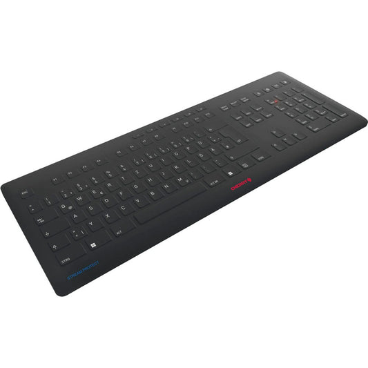 CHERRY STREAM PROTECT Tastatur kabellos schwarz | JK-8552DE-2