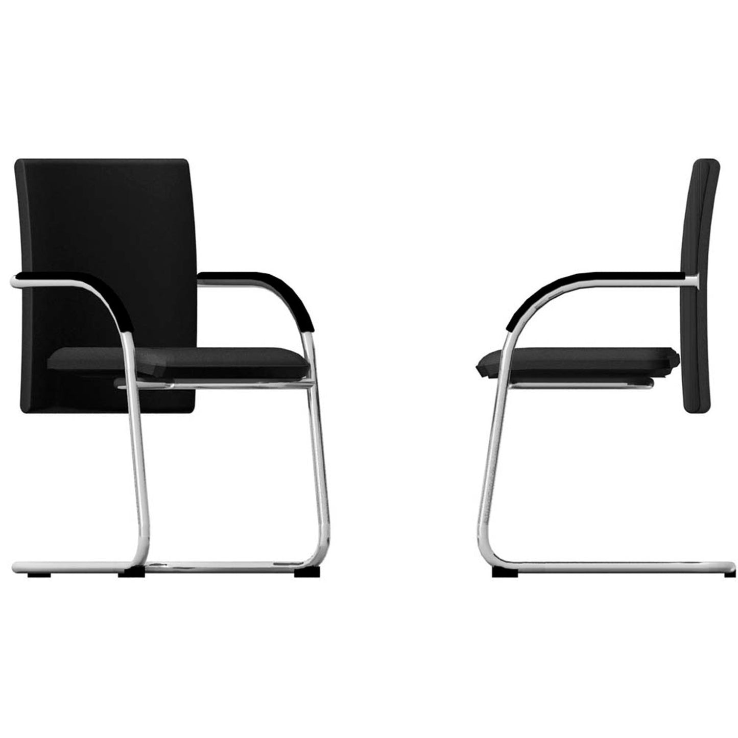 BISLEY Besucherstühle Classy schwarz Stoff | BSFP2733 | 1 Pack = 2 St.