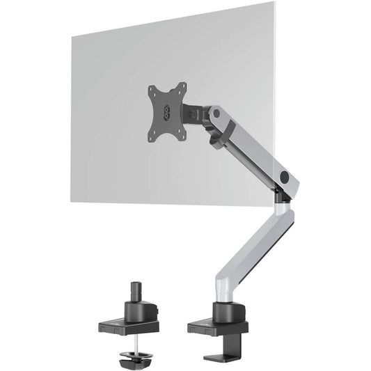 DURABLE Monitor-Halterung SELECT PLUS silber für 1 Monitor, Tischklemme, Tischbohrung | 509623