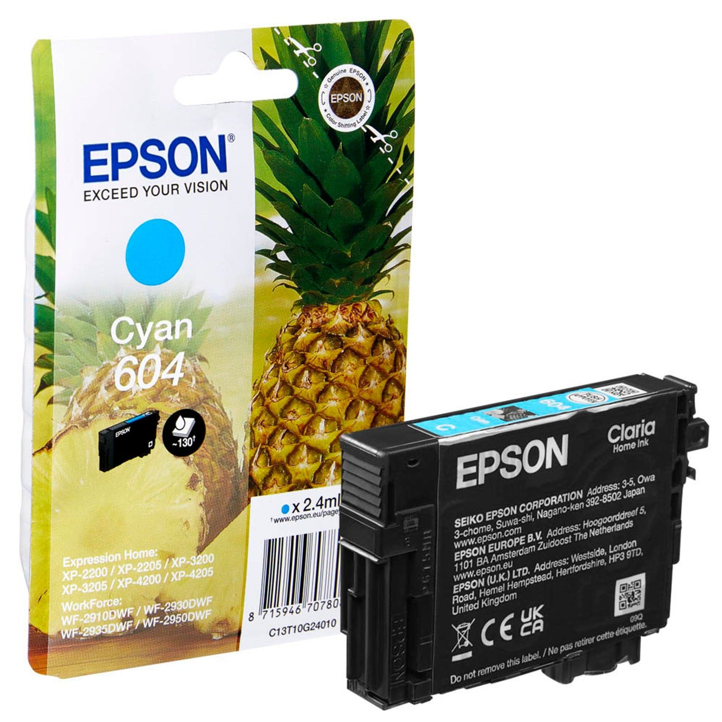 EPSON 604/T10G24 cyan Druckerpatrone | C13T10G24010