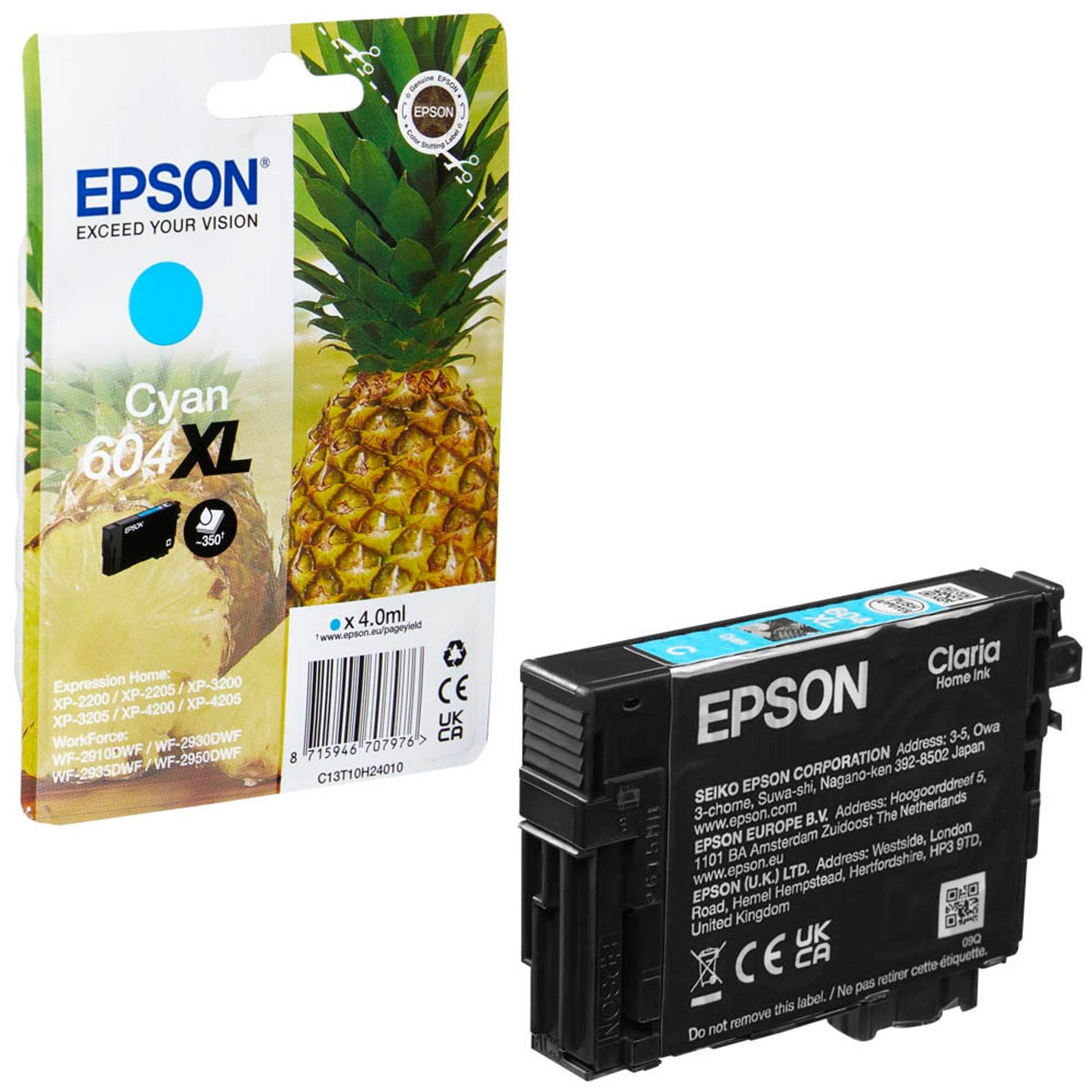 EPSON 604XL/T10H24 cyan Druckerpatrone | C13T10H24010