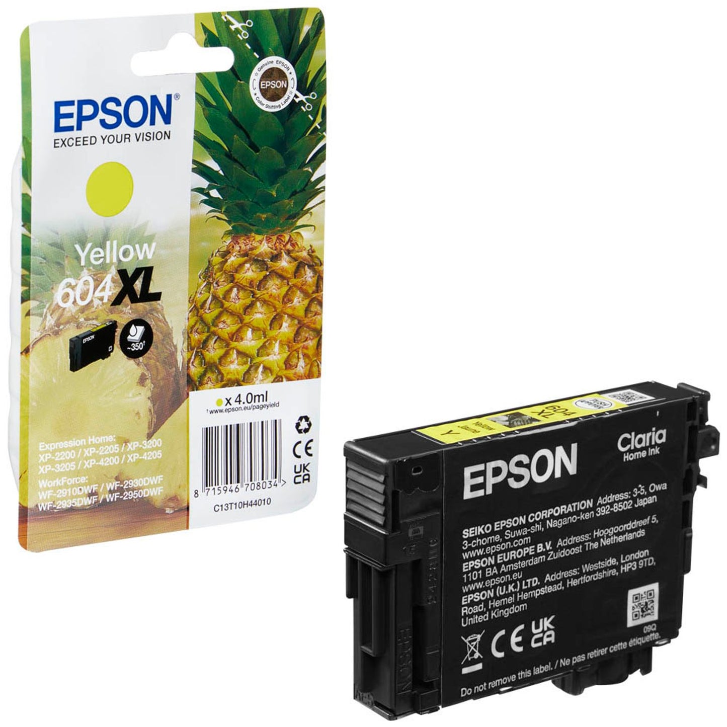 EPSON 604XL/T10H44 gelb Druckerpatrone | C13T10H44010