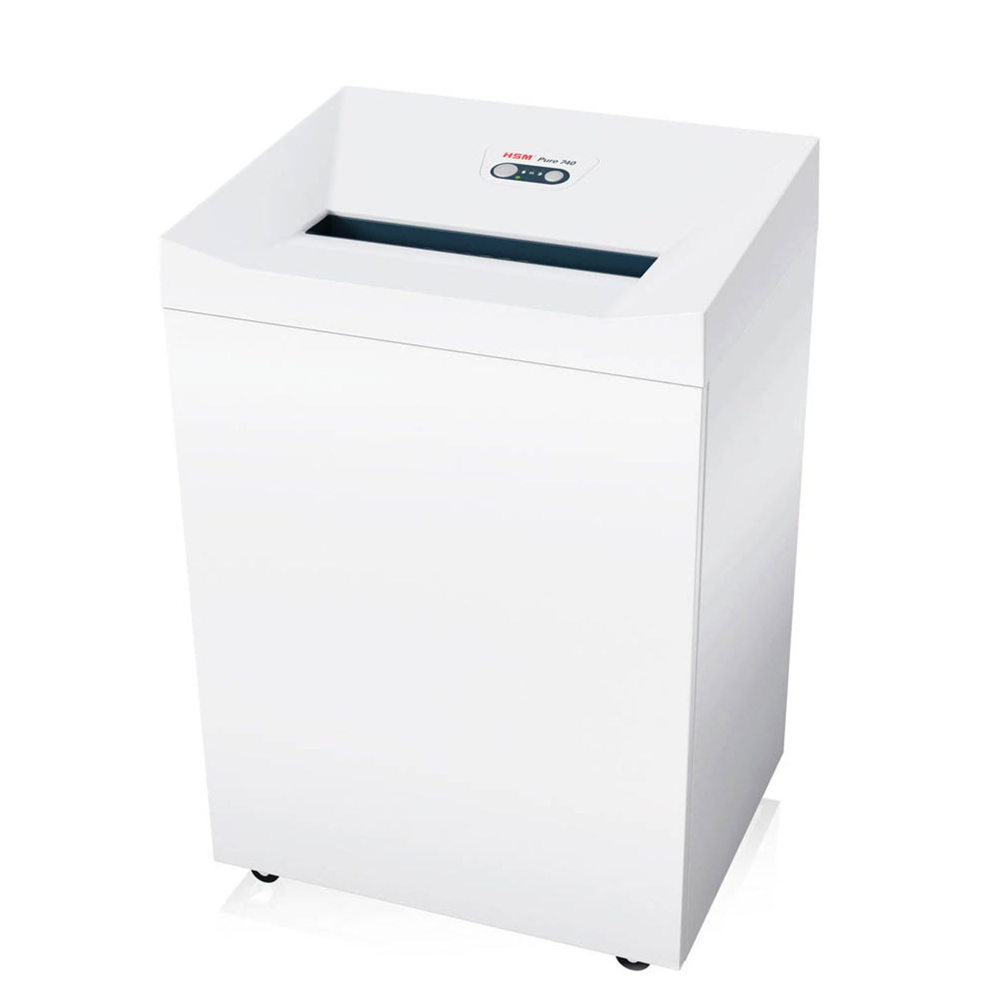 HSM Pure 740 Aktenvernichter mit Partikelschnitt P-4, 4,5 x 30 mm, bis , weiß | 2373111