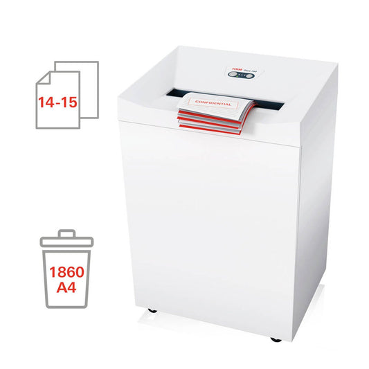 HSM Pure 740 Aktenvernichter mit Partikelschnitt P-5, 1,9 x 15 mm, bis , weiß | 2372111