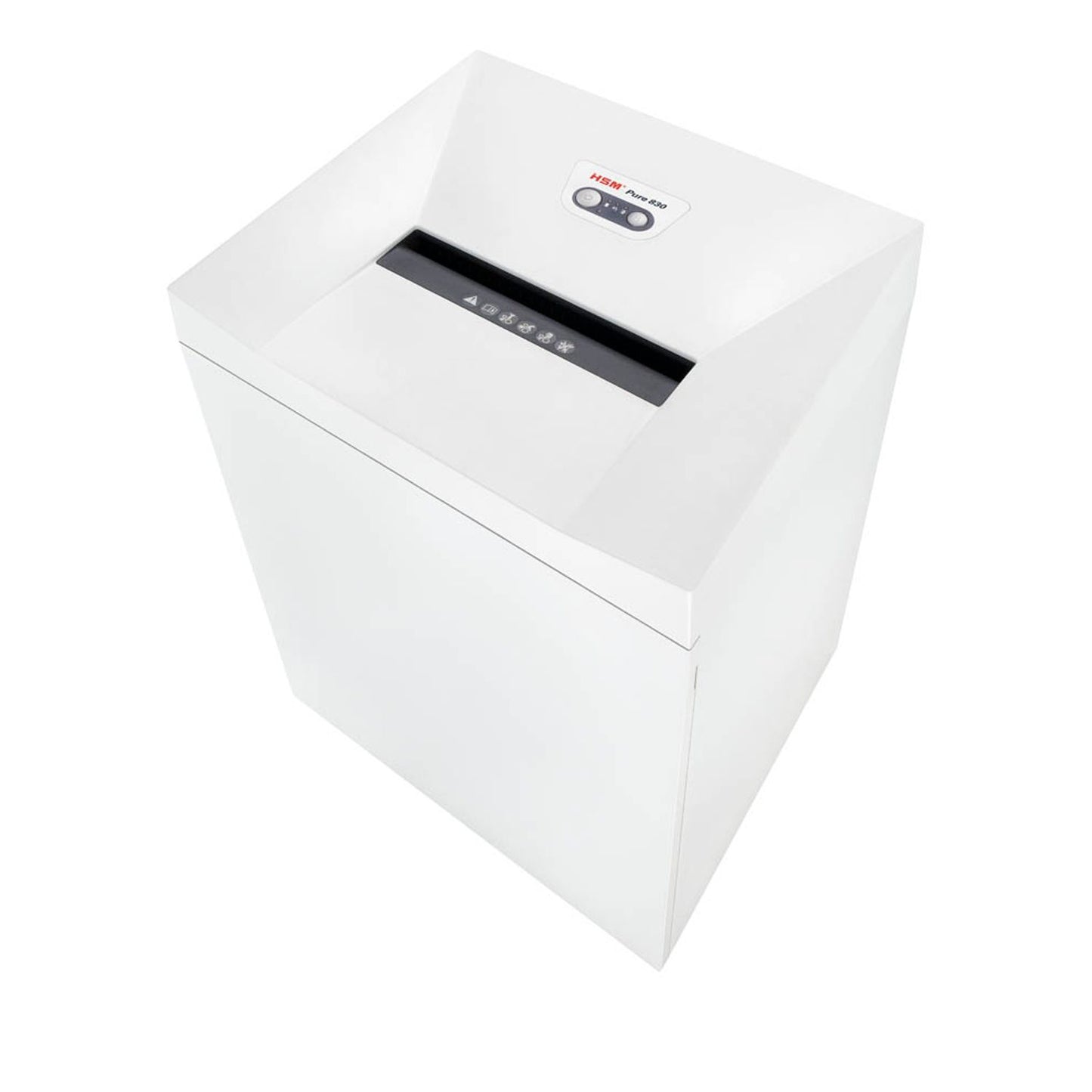 HSM Pure 830 Aktenvernichter mit Partikelschnitt P-4, 4,5 x 30 mm, bis , weiß | 2383131