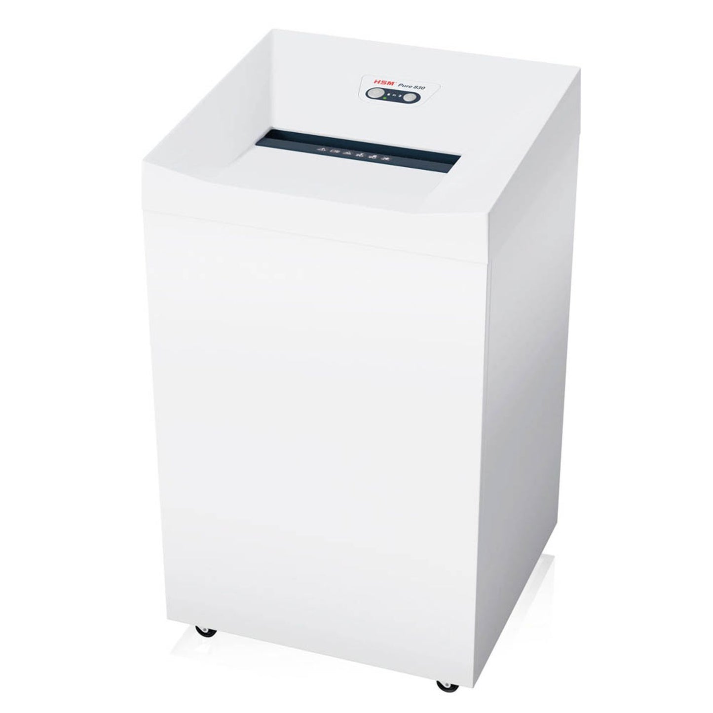 HSM Pure 830 Aktenvernichter mit Partikelschnitt P-5, 1,9 x 15 mm, bis , weiß | 2382131