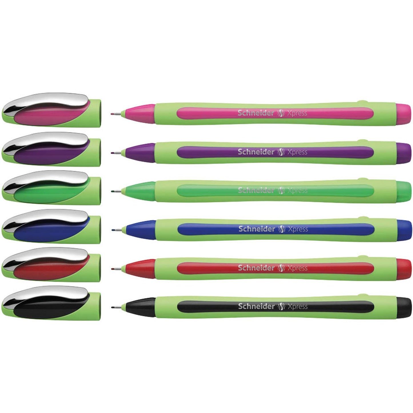 Schneider Xpress Fineliner farbsortiert 0,8 mm | 190086 | 1 Pack = 6 St.