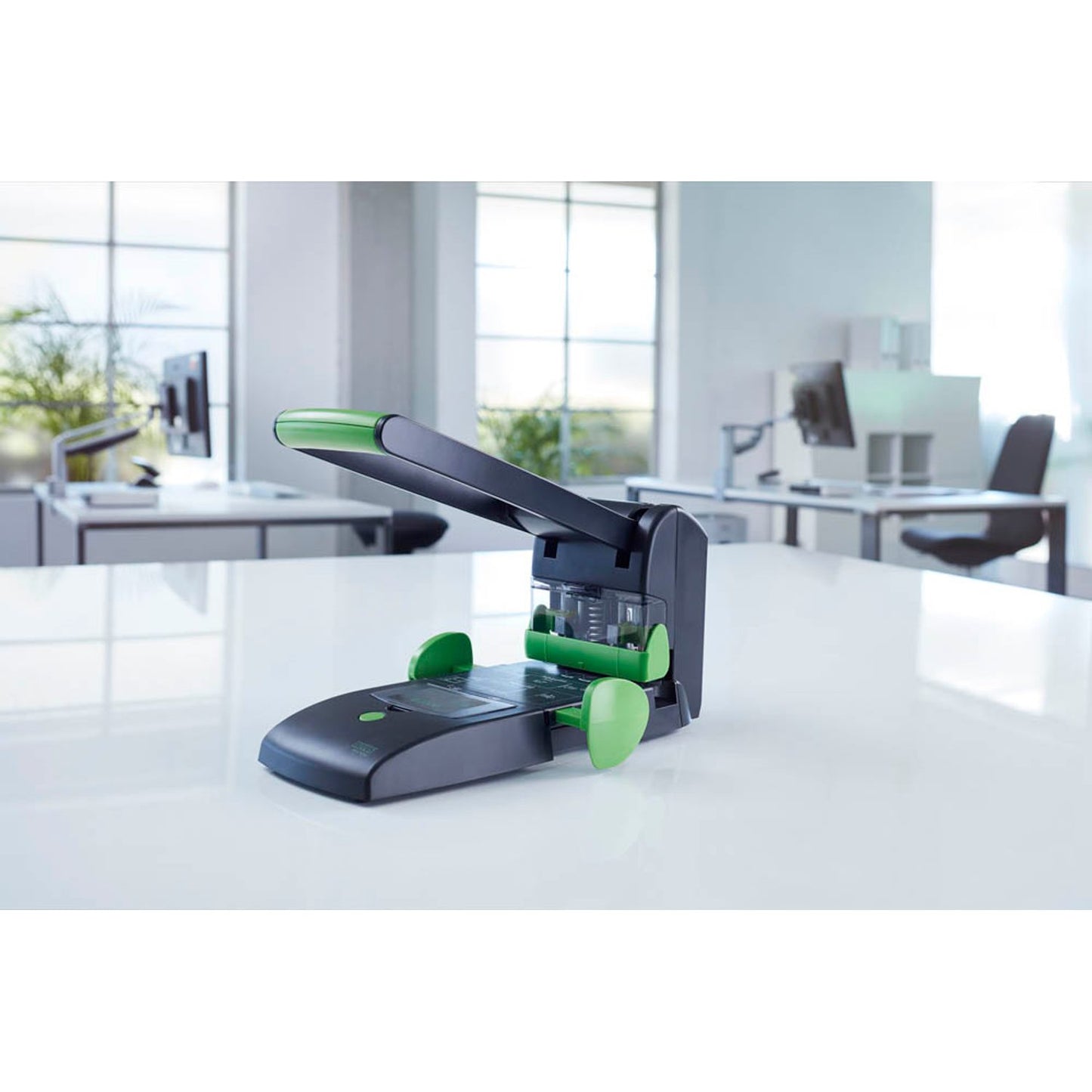 novus Registraturlocher B2200 RE+NEW schwarz/grün | 025-0651