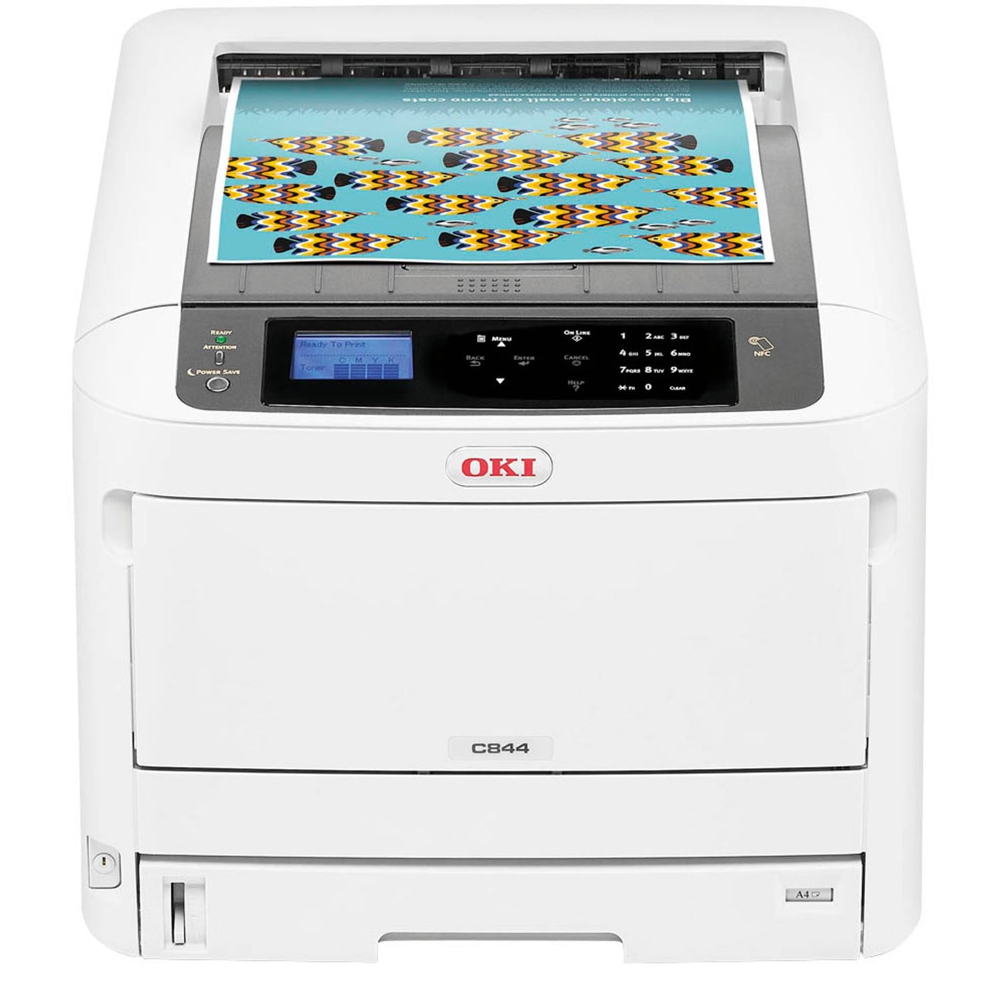 OKI C844dnw Farb-Laserdrucker grau | 47074304