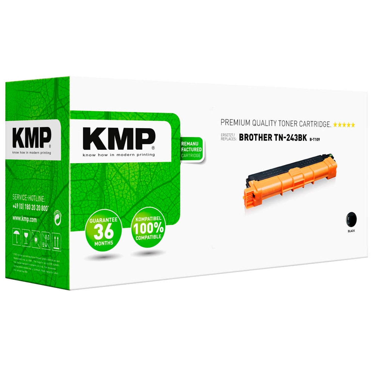 KMP B-T109 schwarz Toner kompatibel zu brother TN243BK | 1268,0000