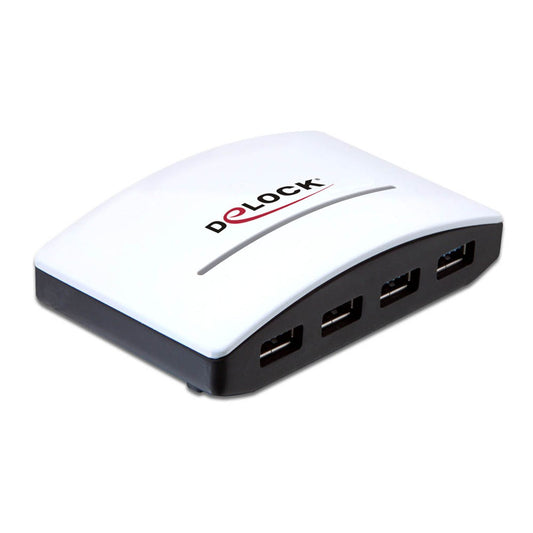 DeLOCK USB-Hub 4-fach weiß | 61762