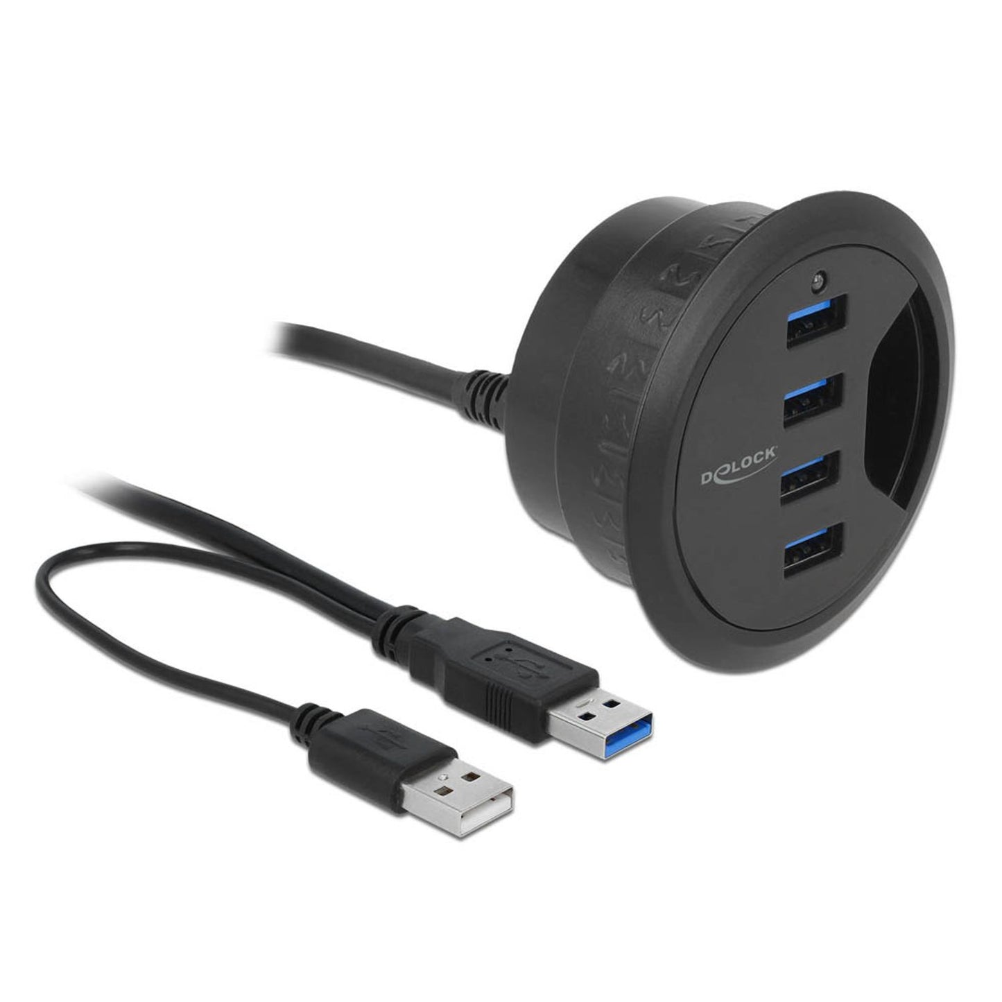 DeLOCK USB-Hub 4-fach schwarz | 62868