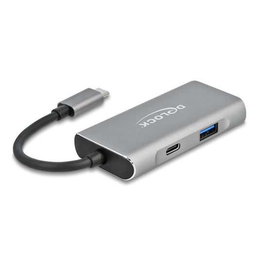 DeLOCK USB-Hub 4-fach silber | 63261