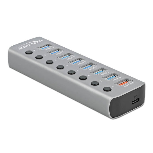 DeLOCK USB-Hub 7-fach grau | 63264