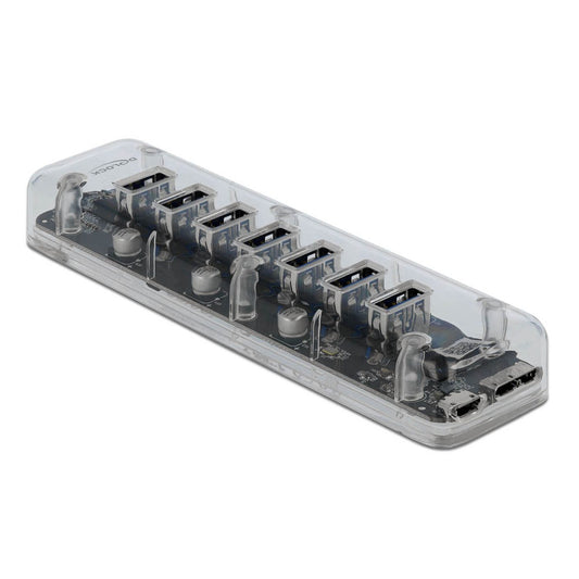 DeLOCK USB-Hub 7-fach grau | 64088