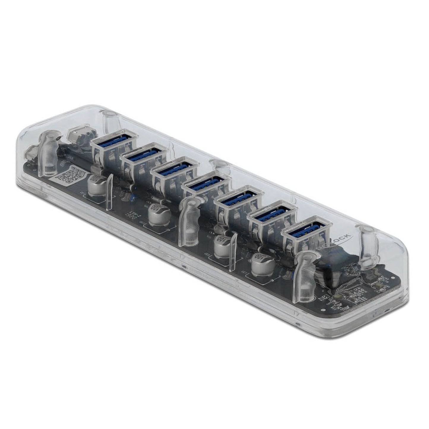 DeLOCK USB-Hub 7-fach grau | 64088