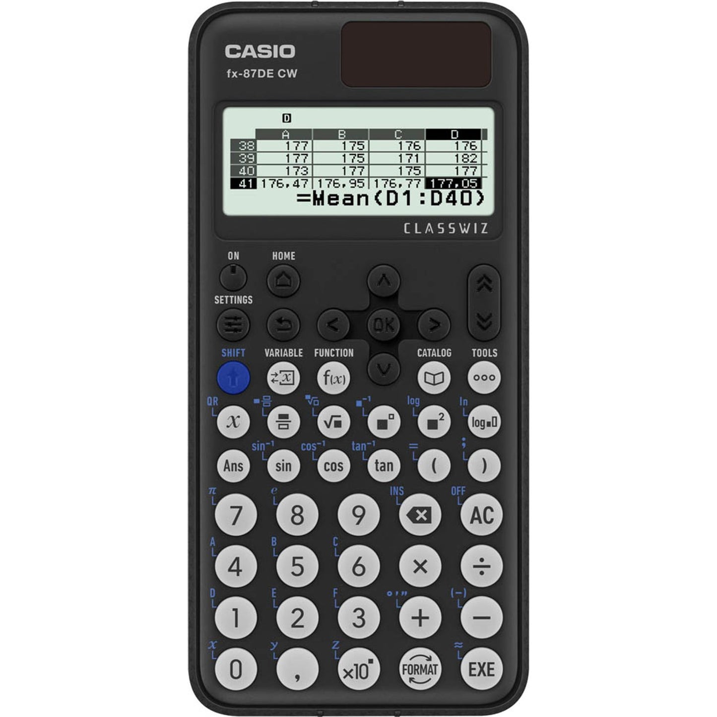 CASIO Wissenschaftlicher Taschenrechner schwarz | FX-87DE CW