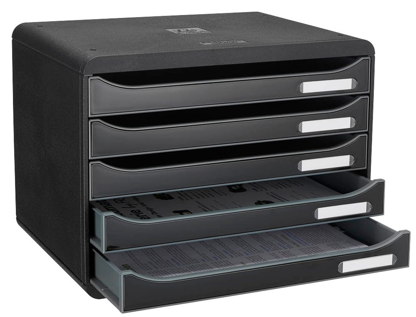 Exacompta Schubladenbox Big-Box Plus quer Classic, DIN A4 quer mit 5 Schubladen