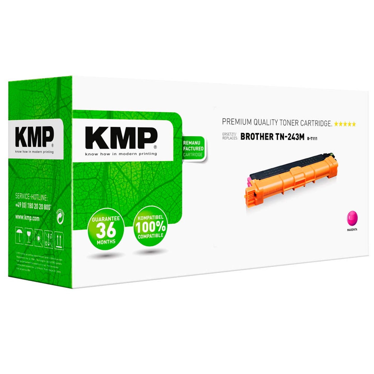 KMP B-T111 magenta Toner kompatibel zu brother TN243M | 1268,0006