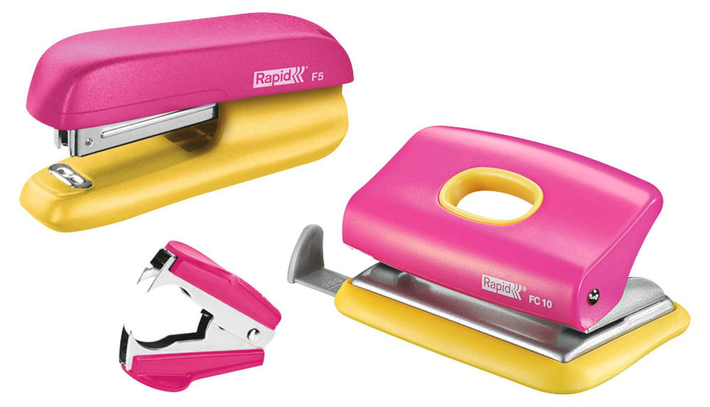 Rapid Locher und Heftgeräte Set Mini