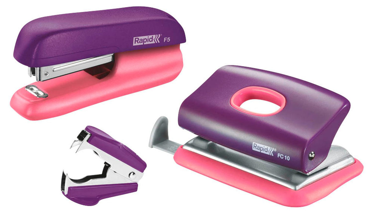 Rapid Locher und Heftgeräte Set Mini