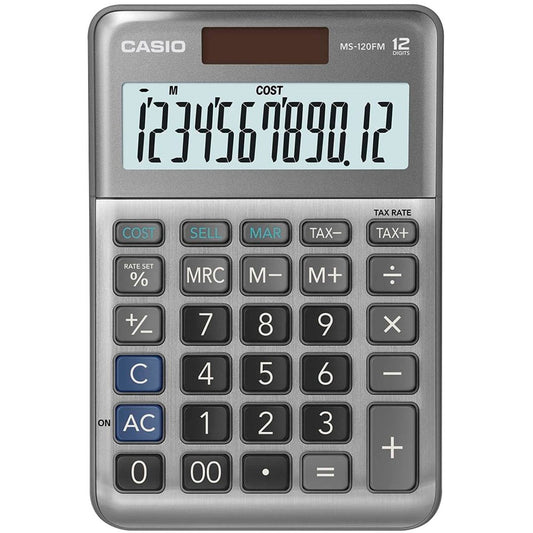 CASIO Tischrechner grau | MS-120FM