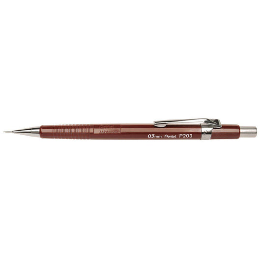 Pentel Sharp 200 P203 Druckbleistift braun HB 0,3 mm | P203-E
