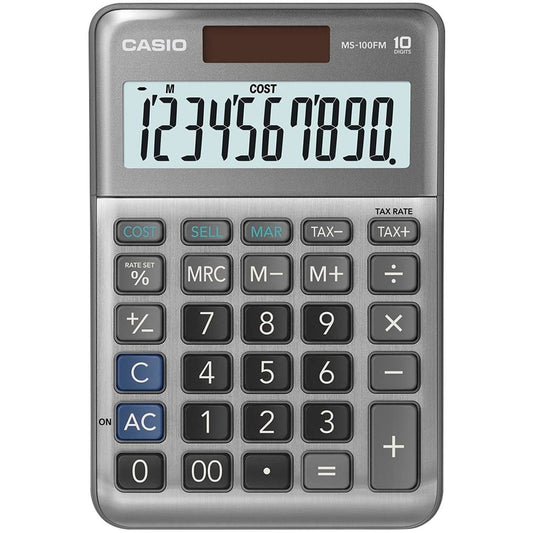 CASIO Tischrechner grau | MS-100FM
