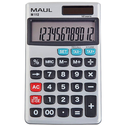 MAUL M 112 Taschenrechner silber | 7262295