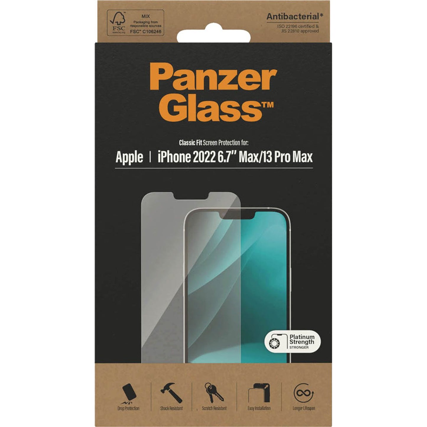 PanzerGlass™ Display-Schutzglas für Apple iPhone 13 Pro Max, iPhone 14 Pro Max | 2769