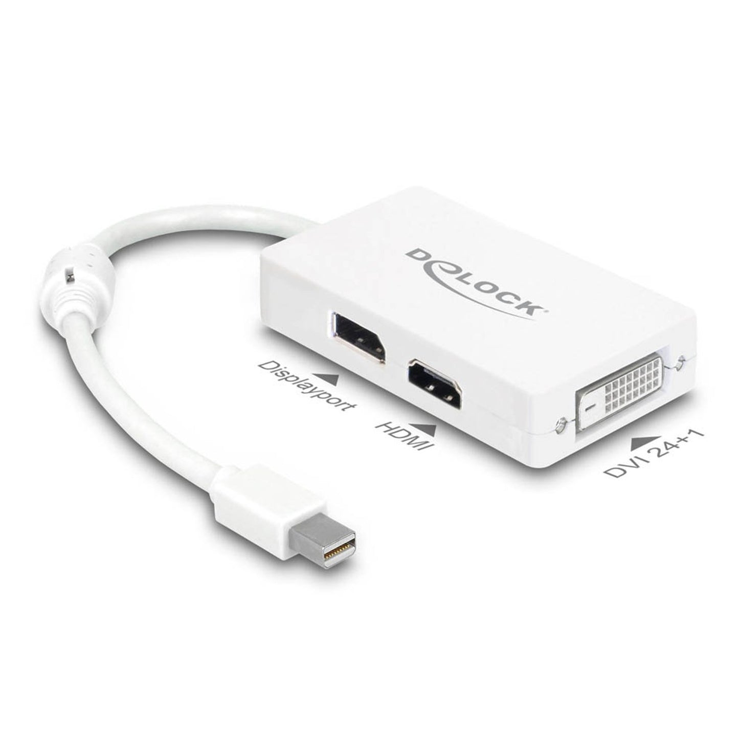 DeLOCK Mini-DisplayPort/DVI, DisplayPort, HDMI Adapter | 61768