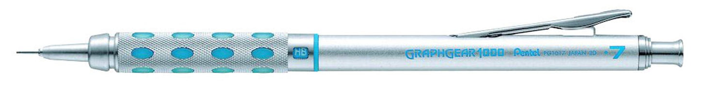 Pentel Graphgear 1000 PG101 Druckbleistift silber HB, 1 St.