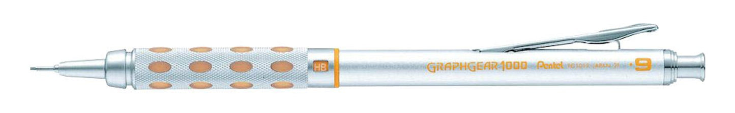 Pentel Graphgear 1000 PG101 Druckbleistift silber HB, 1 St.