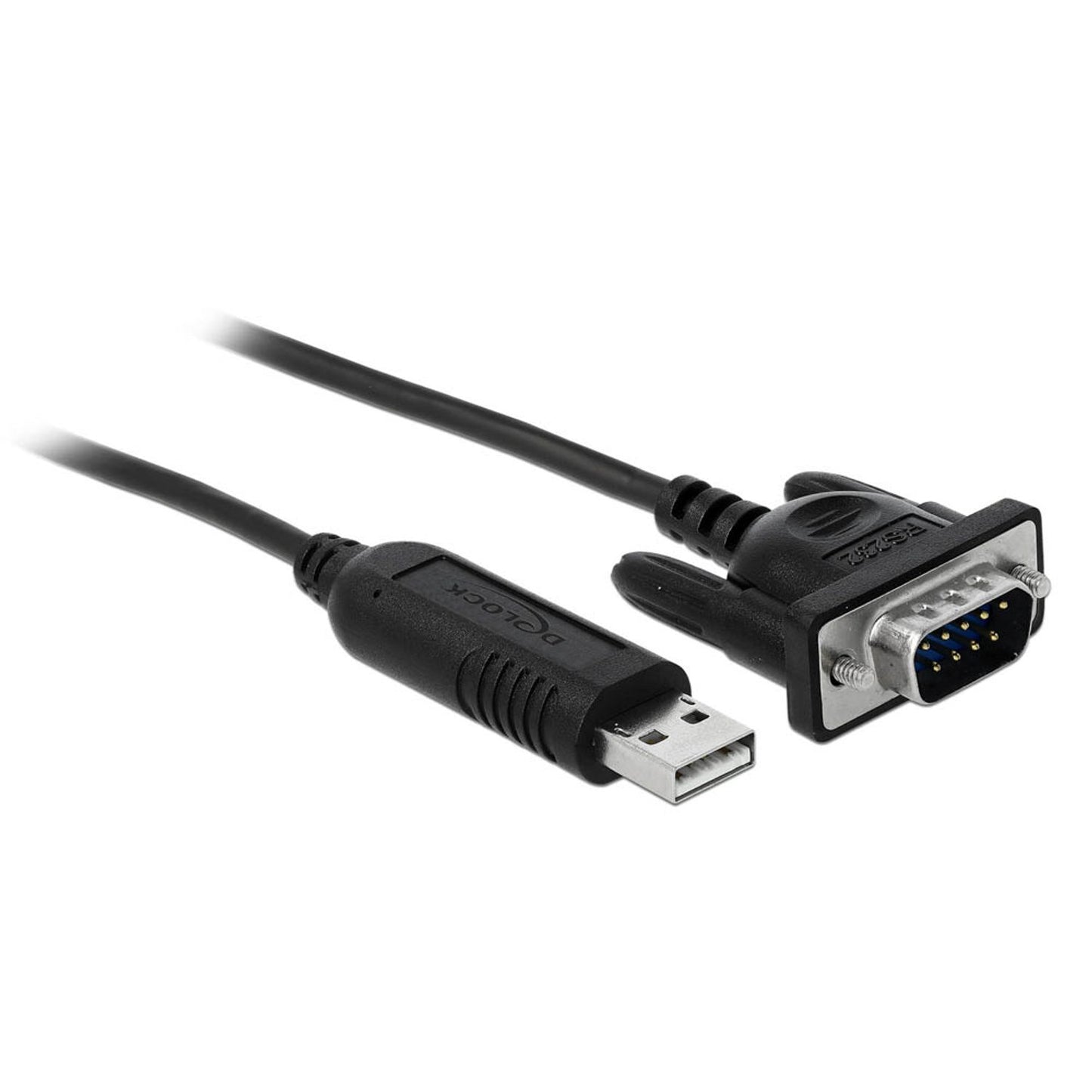 DeLOCK USB A/D-SUB 9 Kabel 1,8 m schwarz | 66282