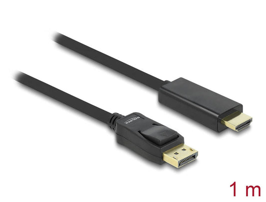 DeLOCK DisplayPort 1.1/High Speed HDMI Kabel schwarz, 1 St.