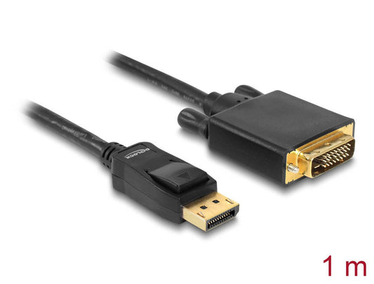DeLOCK DisplayPort 1.1/DVI Kabel schwarz, 1 St.