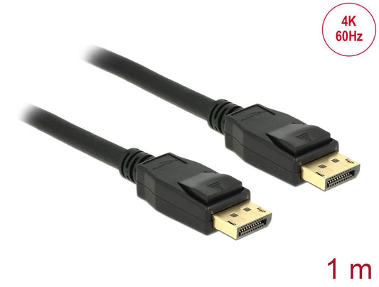 DeLOCK DisplayPort 1.2 Kabel 4K 60 Hz schwarz, 1 St.