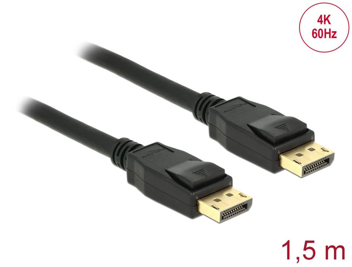 DeLOCK DisplayPort 1.2 Kabel 4K 60 Hz schwarz, 1 St.