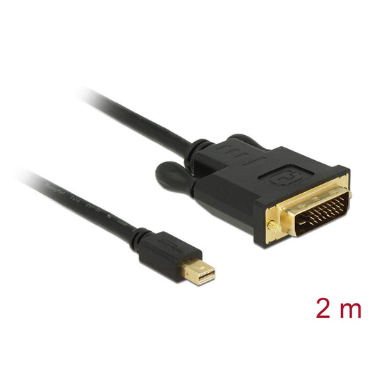 DeLOCK Mini-DisplayPort 1.1/DVI Kabel 2,0 m schwarz | 83989