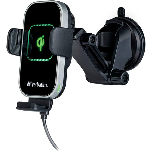 verbatim Car Charger FWC-02 Induktives Kfz-Ladegerät schwarz, Kabellänge: 1,0 m, 15 Watt | 49553
