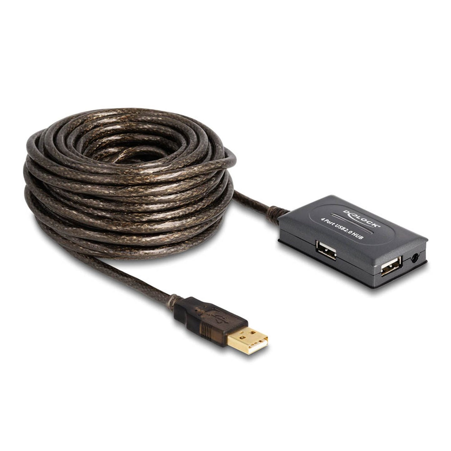 DeLOCK USB-Hub 4-fach schwarz | 82748