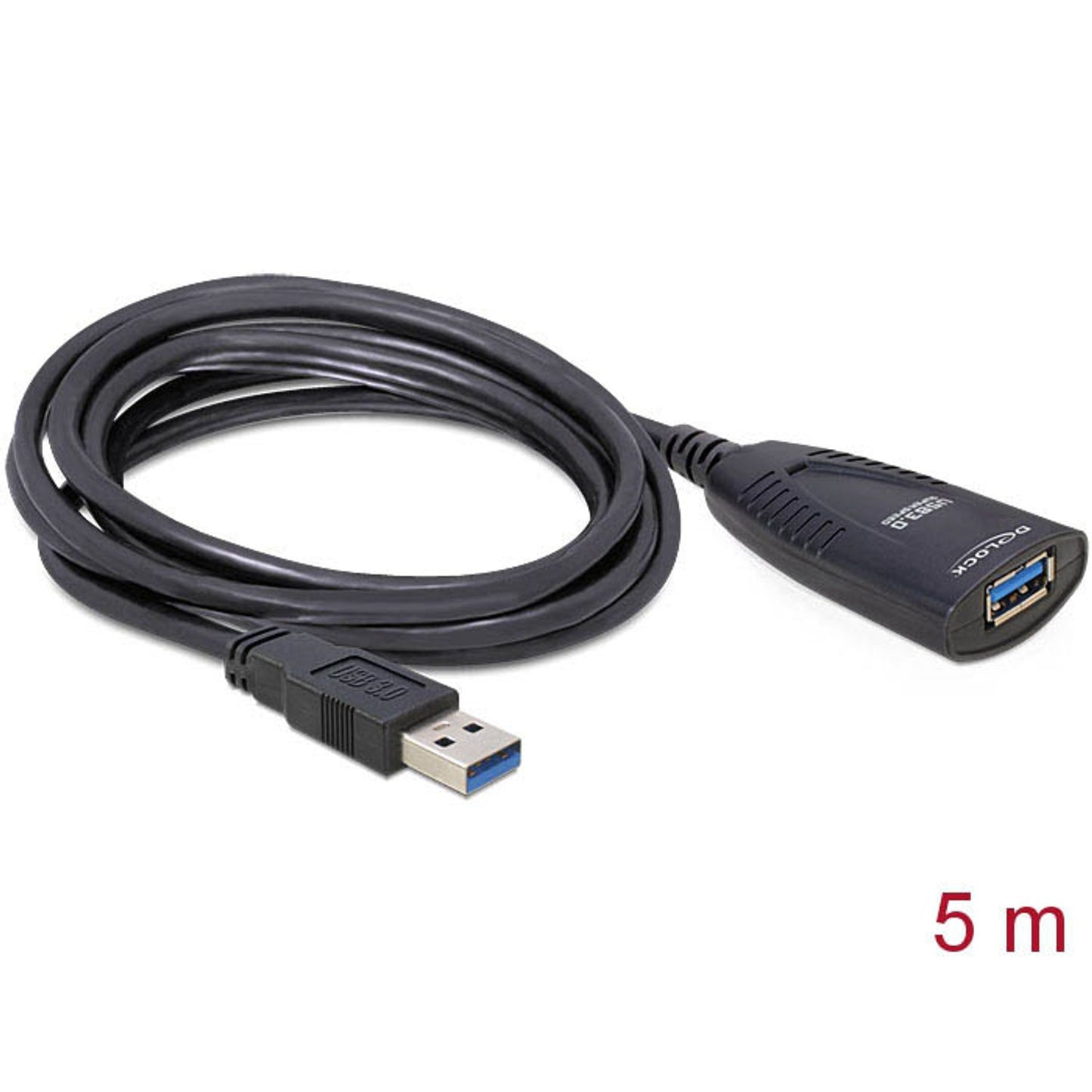 DeLOCK USB 3.0 A Kabel Verlängerung 5,0 m schwarz | 83089