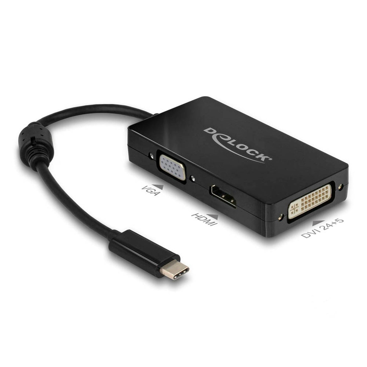 DeLOCK USB C/HDMI, DVI, VGA Adapter | 63925