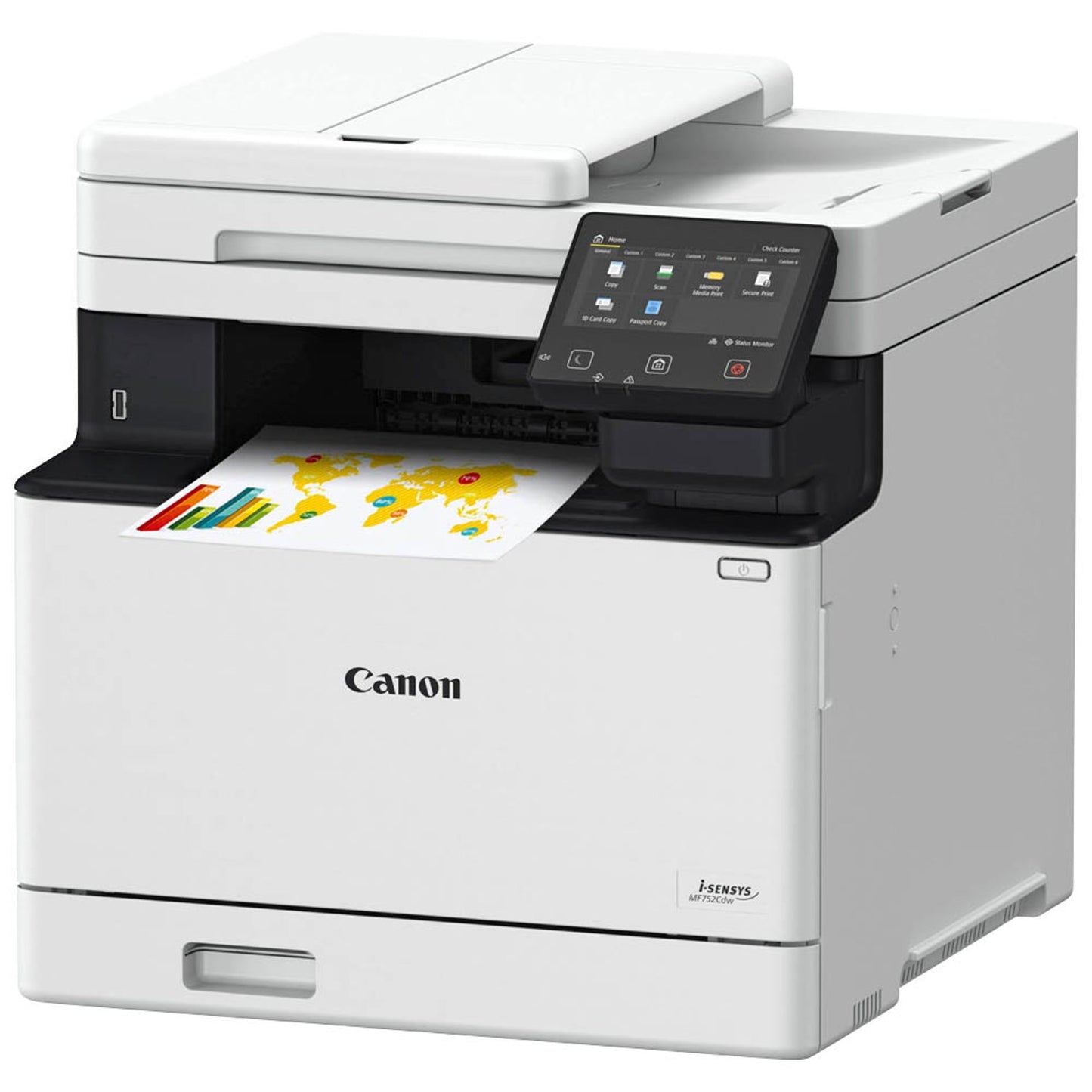 Canon i-SENSYS MF752Cdw 3 in 1 Farblaser-Multifunktionsdrucker grau | 5455C012
