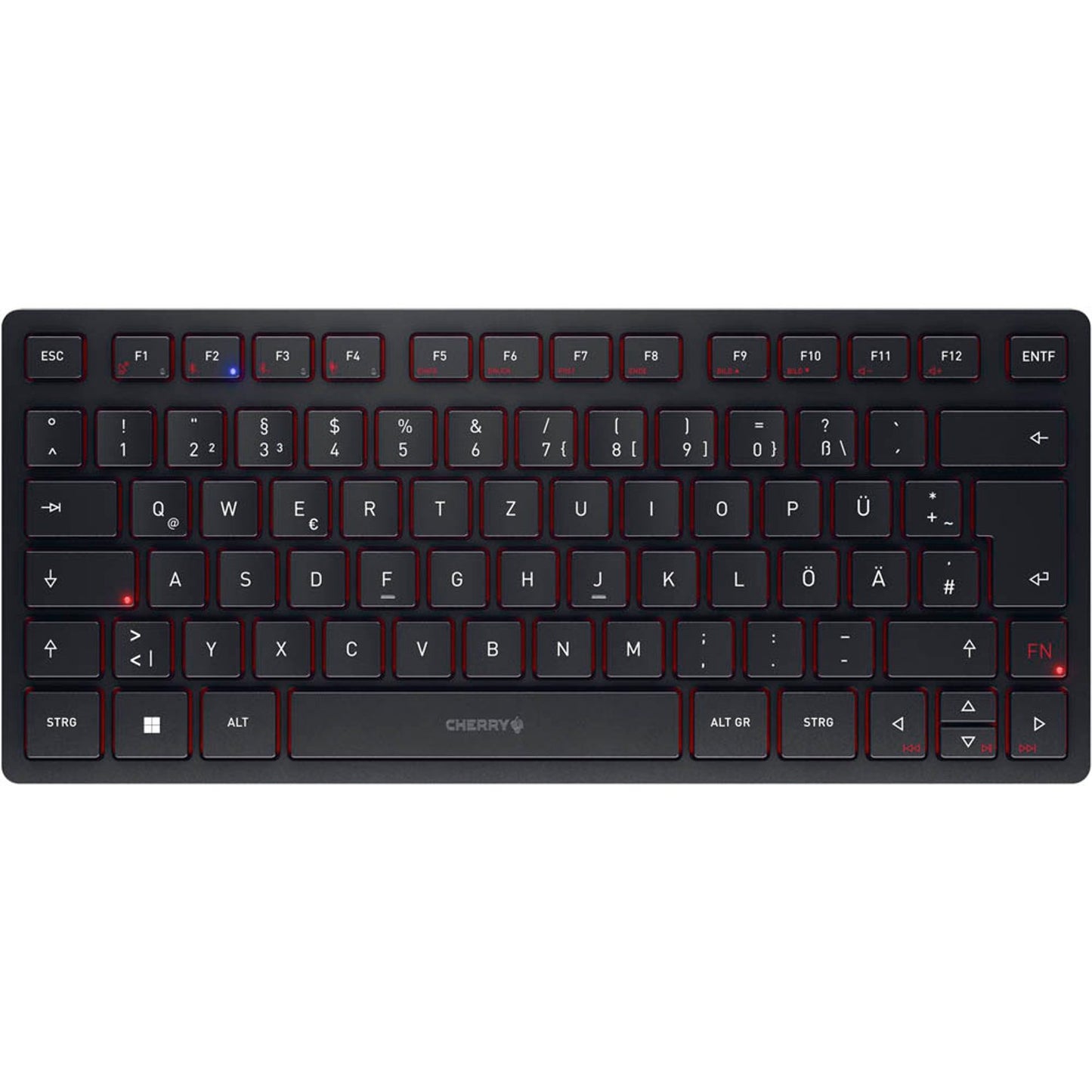 CHERRY KW 9200 MINI Tastatur kabellos schwarz | JK-9250DE-2