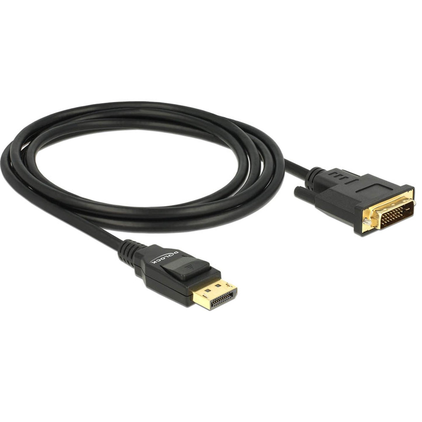 DeLOCK DisplayPort 1.2/DVI Kabel 4K 30 Hz 2,0 m schwarz | 85313