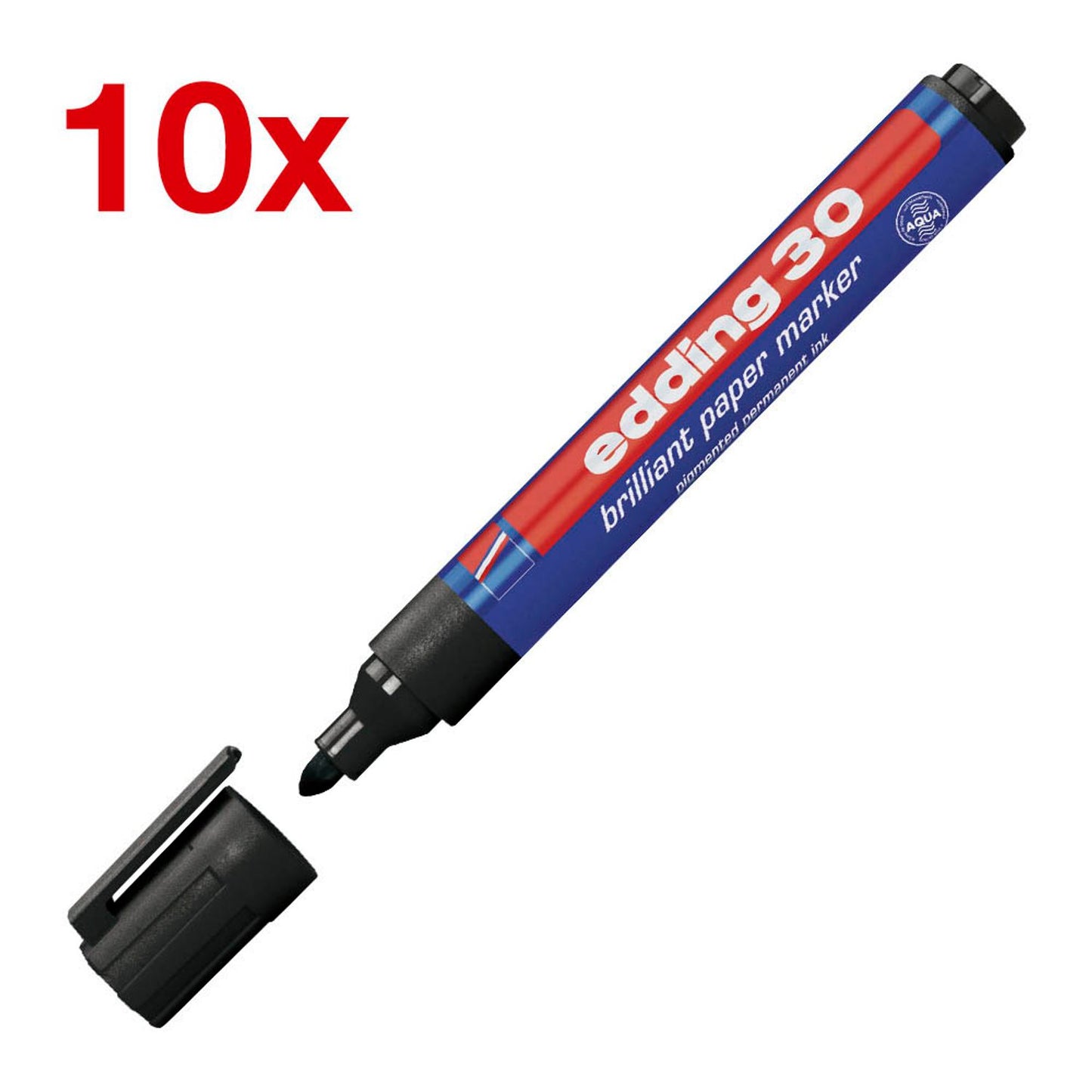 edding Brilliant-Paper-Marker 30 Permanentmarker 1,5 - 3,0 mm, 10 St.