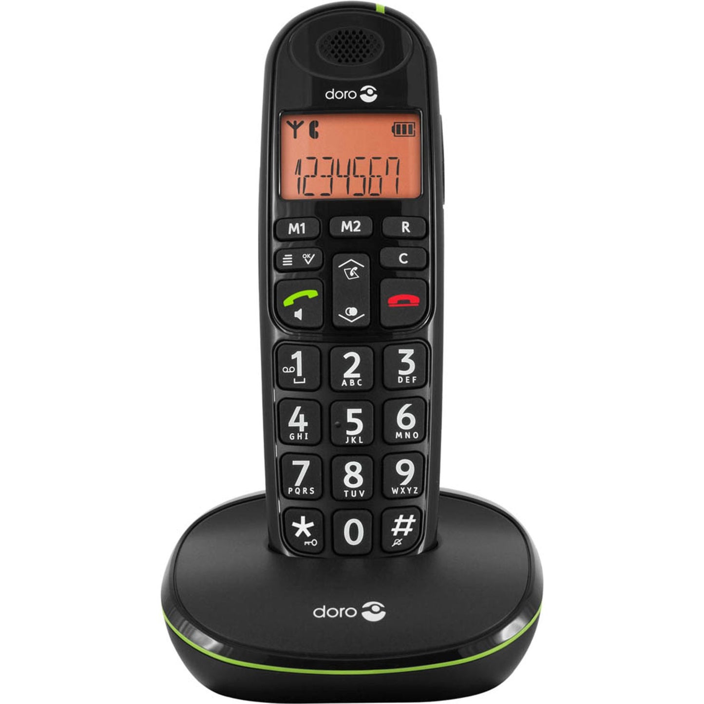 doro PhoneEasy 100w Schnurloses Telefon schwarz | 380098