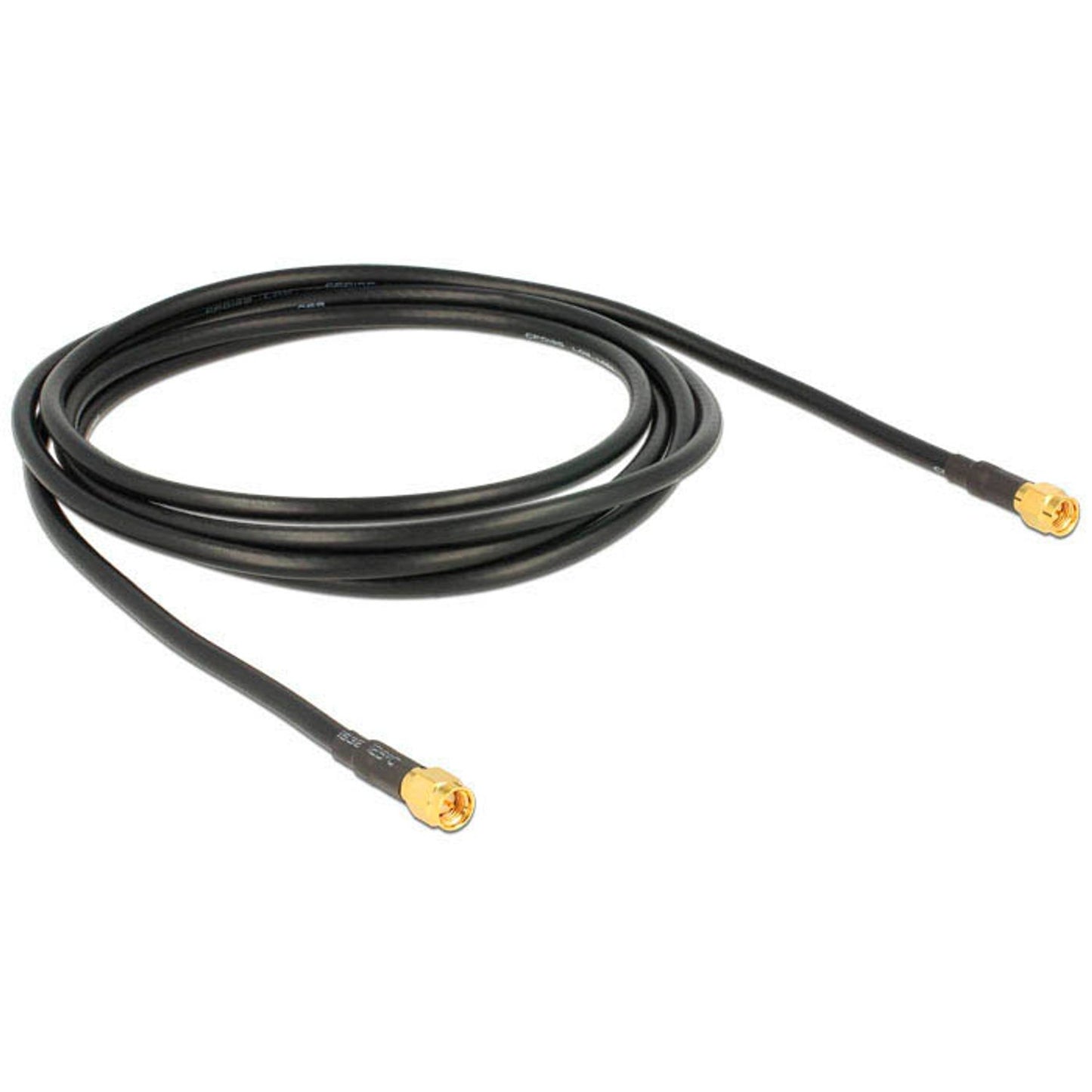 DeLOCK SMA-Stecker Antennenkabel LMR195 low loss 2,0 m schwarz | 88892