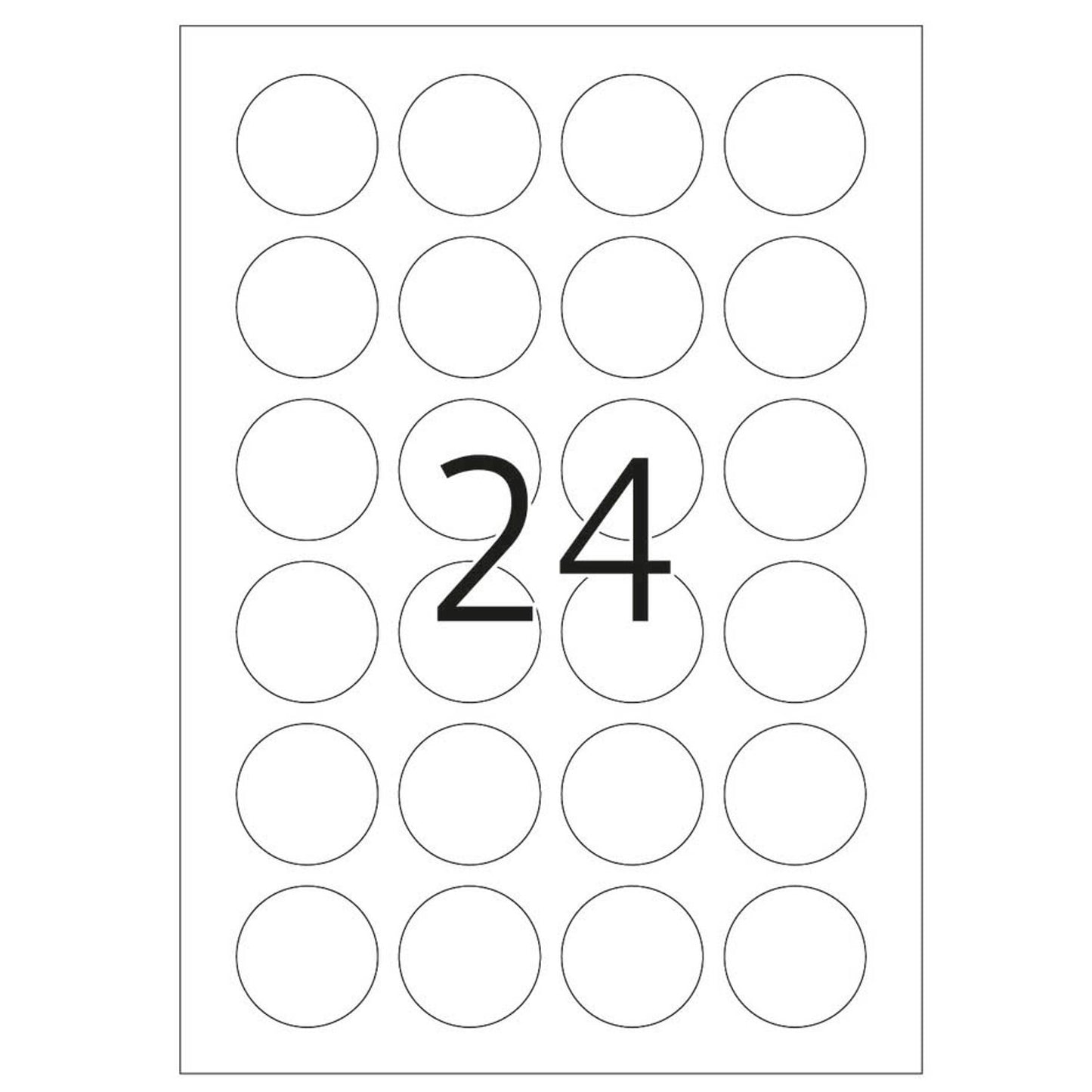 HERMA Sicherheitsetiketten weiß 40,0 x 40,0 mm | 4234 | 1 Pack = 25 Blatt